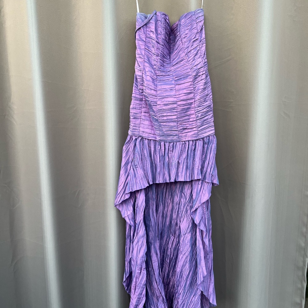 Vintage purple ruffle dress